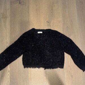 By Together Black Glitter Cardigan